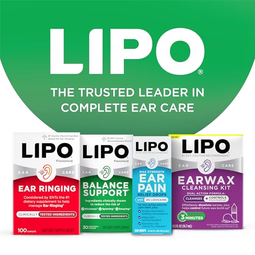 Lipo-Flavonoid ear health wellness set for daily routine.