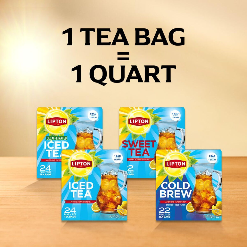 Lipton 22 bags per box supports batch brewing.