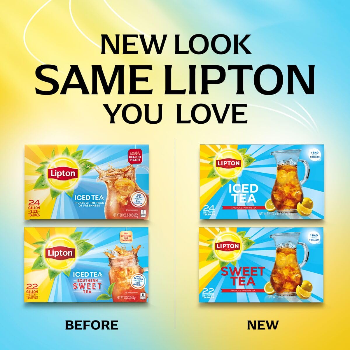 Lipton Black tea leaves yield crisp iced tea in a classic pitcher.