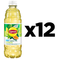 Lipton Diet Green Tea Citrus 12-pack on display for convenient stocking