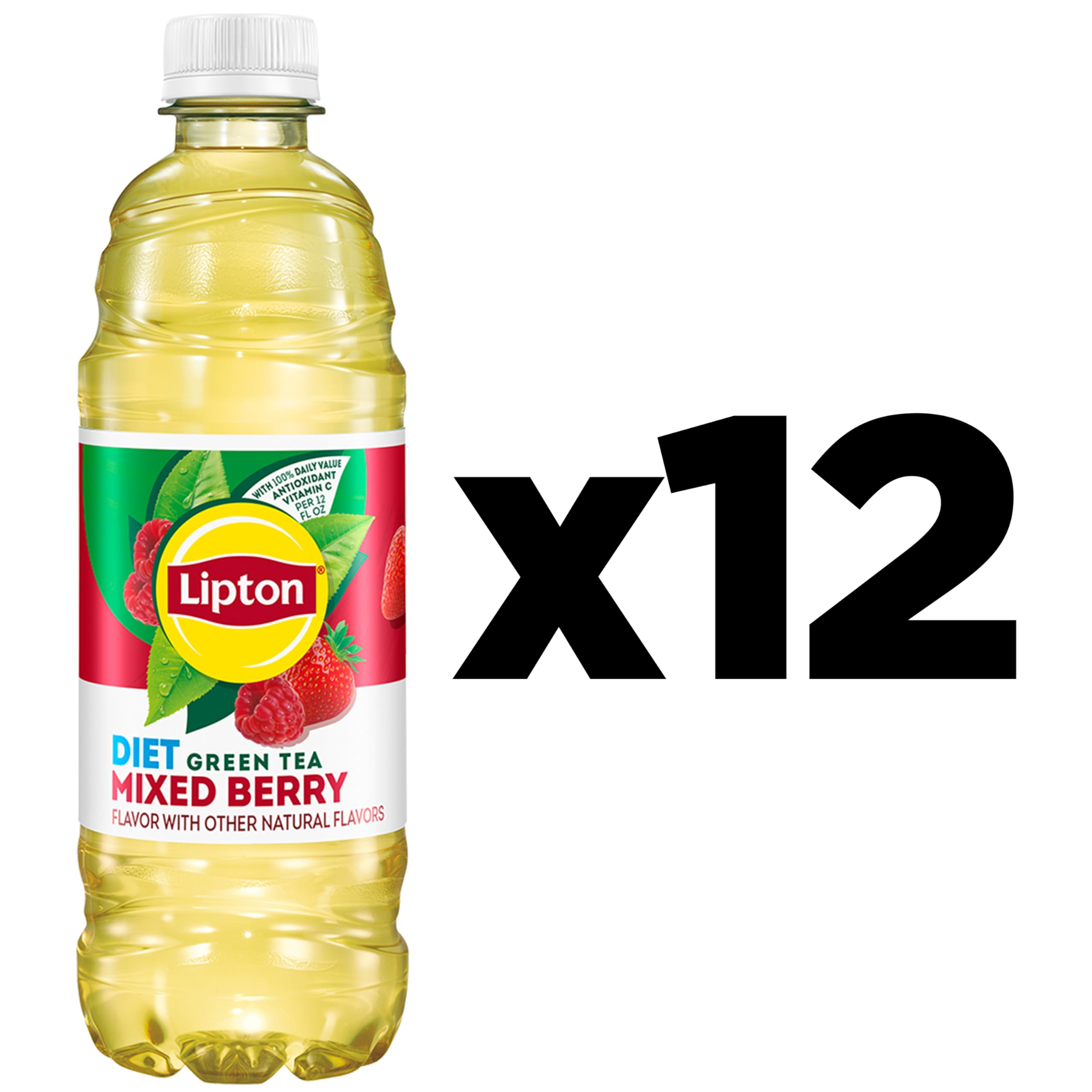 Lipton Diet Mixed Berry Green Tea 12-pack image, ideal for family refreshment