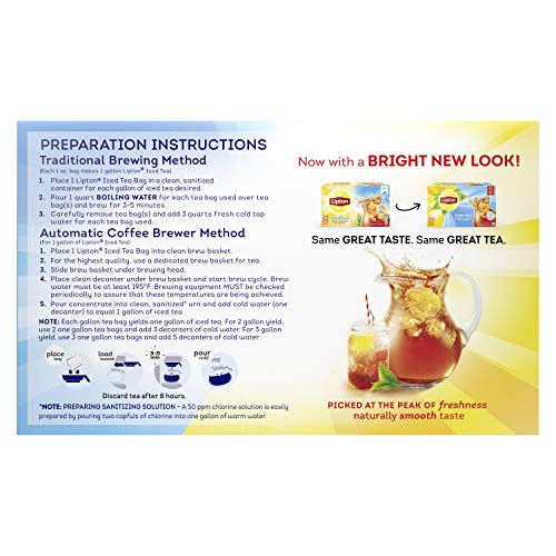 Lipton master blenders capture essence for rich aroma.