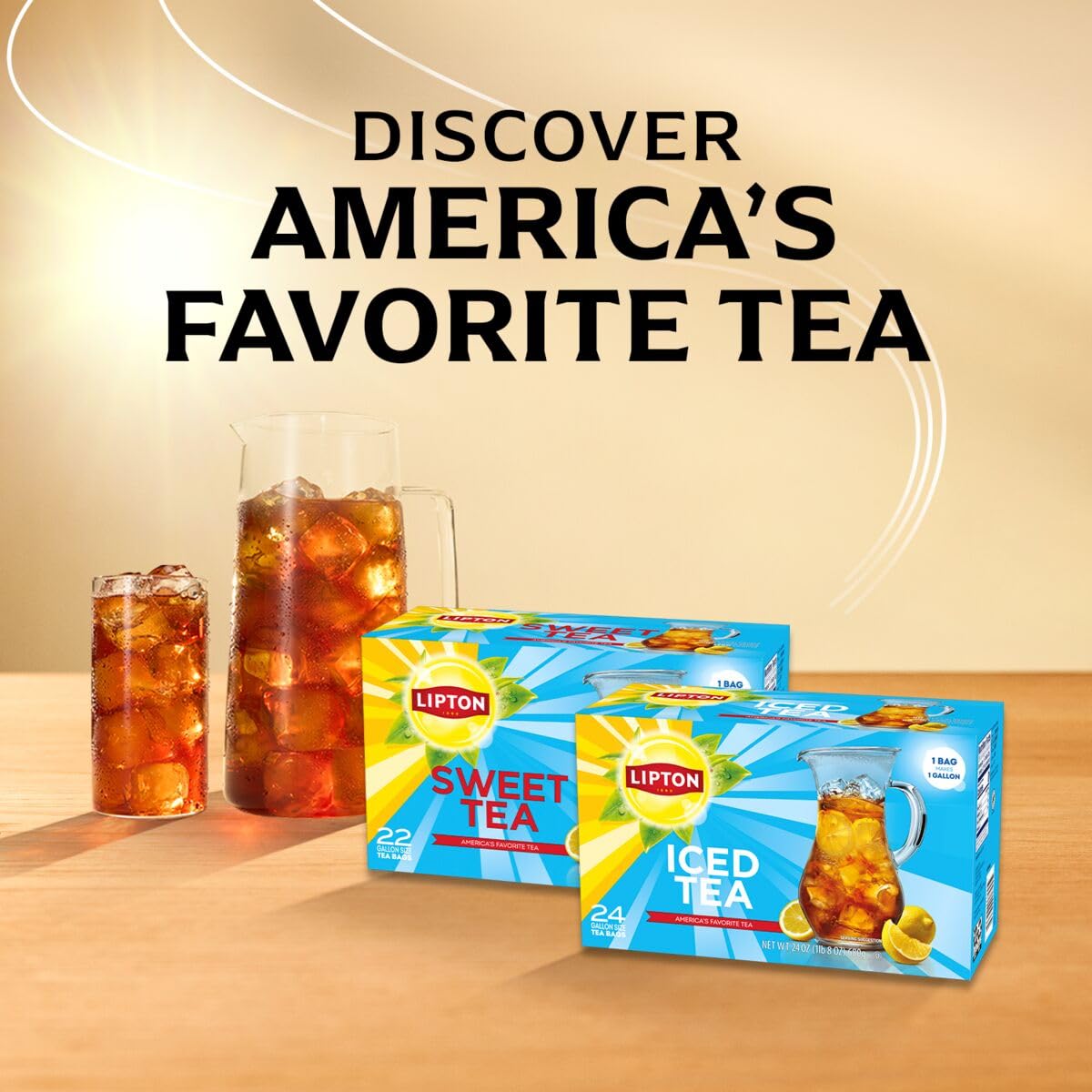 Lipton Unsweetened tea with no artificial colors or sweeteners.