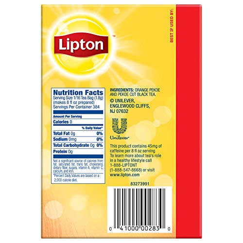 Lipton real tea leaves deliver bold iced tea flavor.