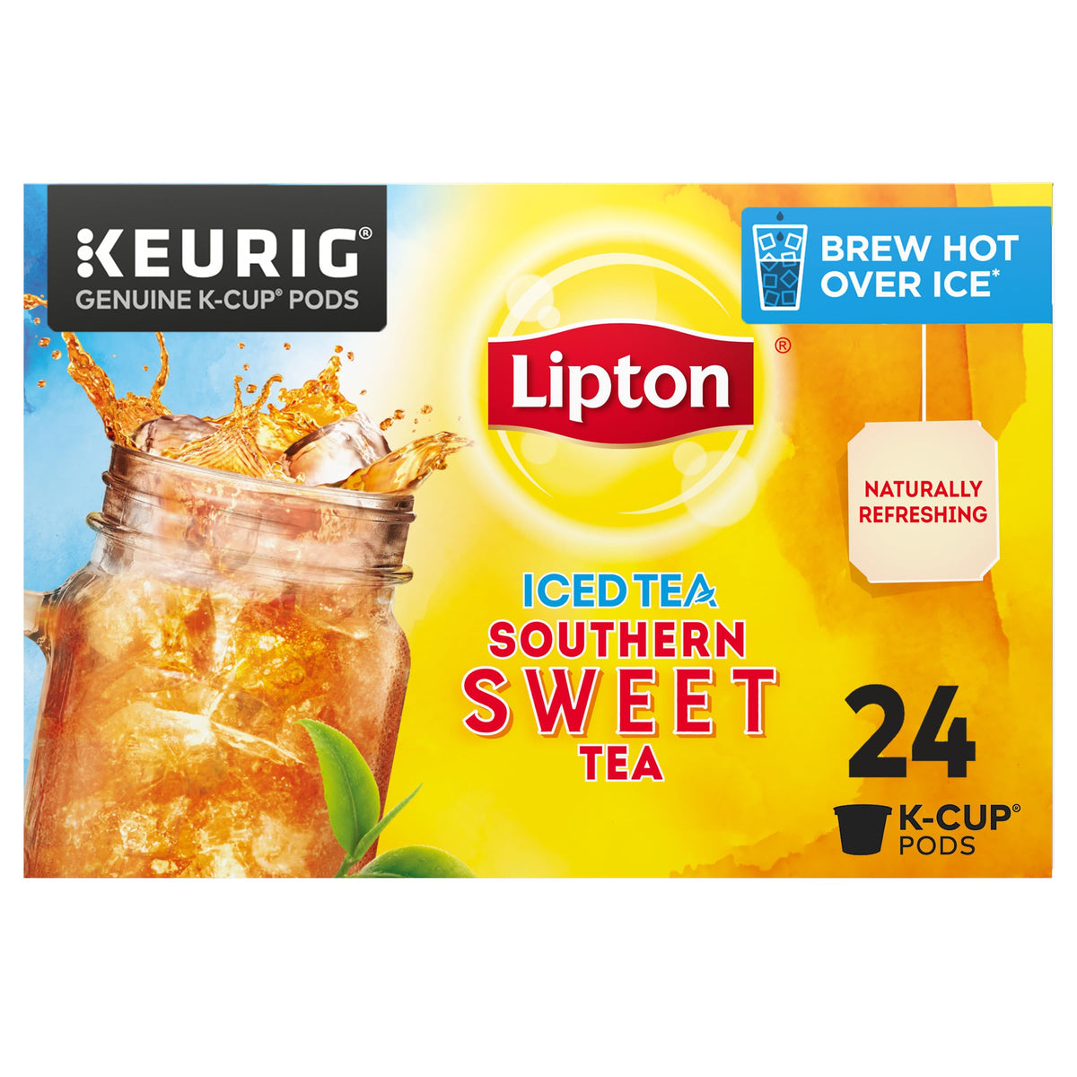 Lipton Southern Sweet Iced Tea K-Cup pod for quick, premium brew.