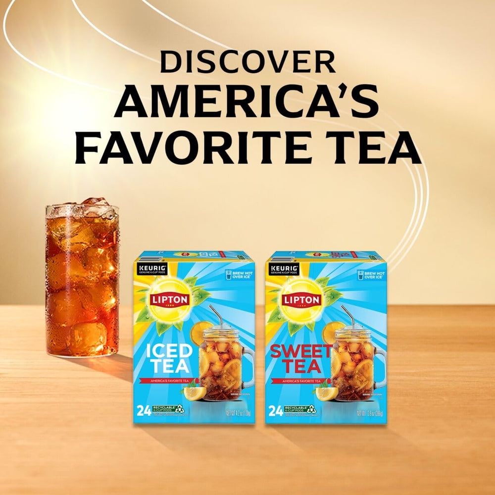Lipton Southern Sweet Tea K-Cups brewing with a Keurig machine