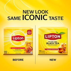 Lipton tea bags with foil-wrapped trays preserve flavor for daily brewing