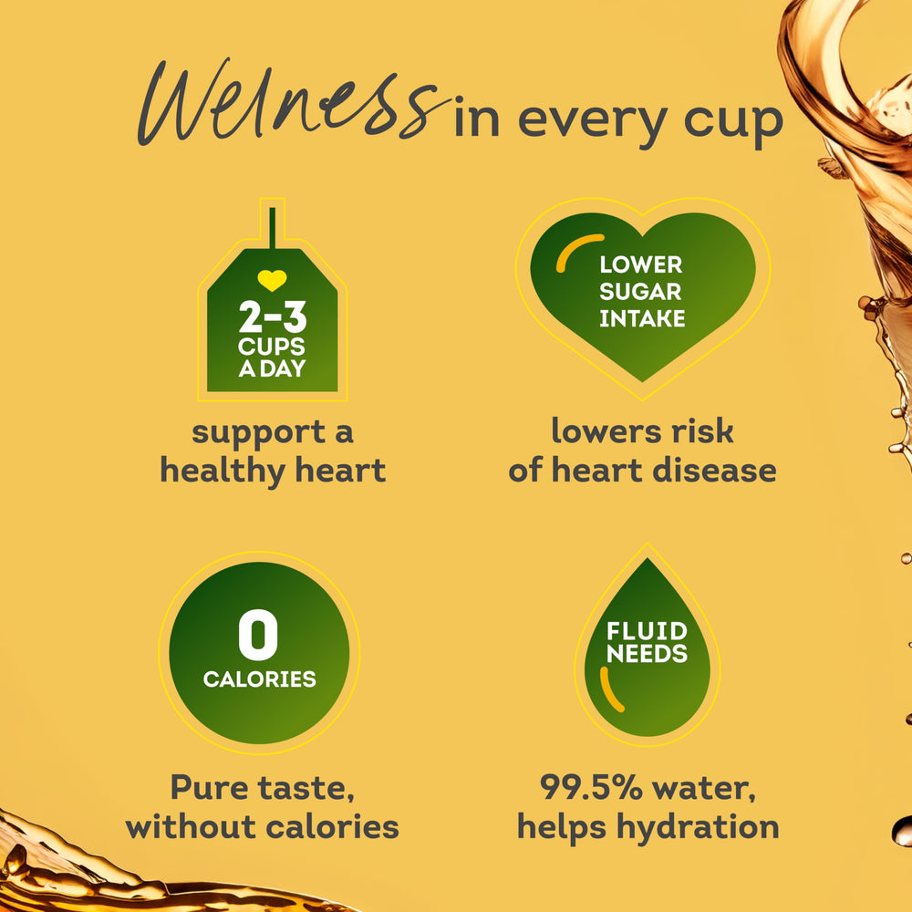 Aromas rise from Lipton Yellow Label classic black tea