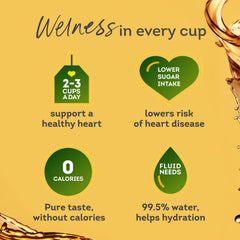 Aromas rise from Lipton Yellow Label classic black tea