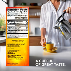 Lipton Yellow Label international blend tea bag steeping for a bold cup