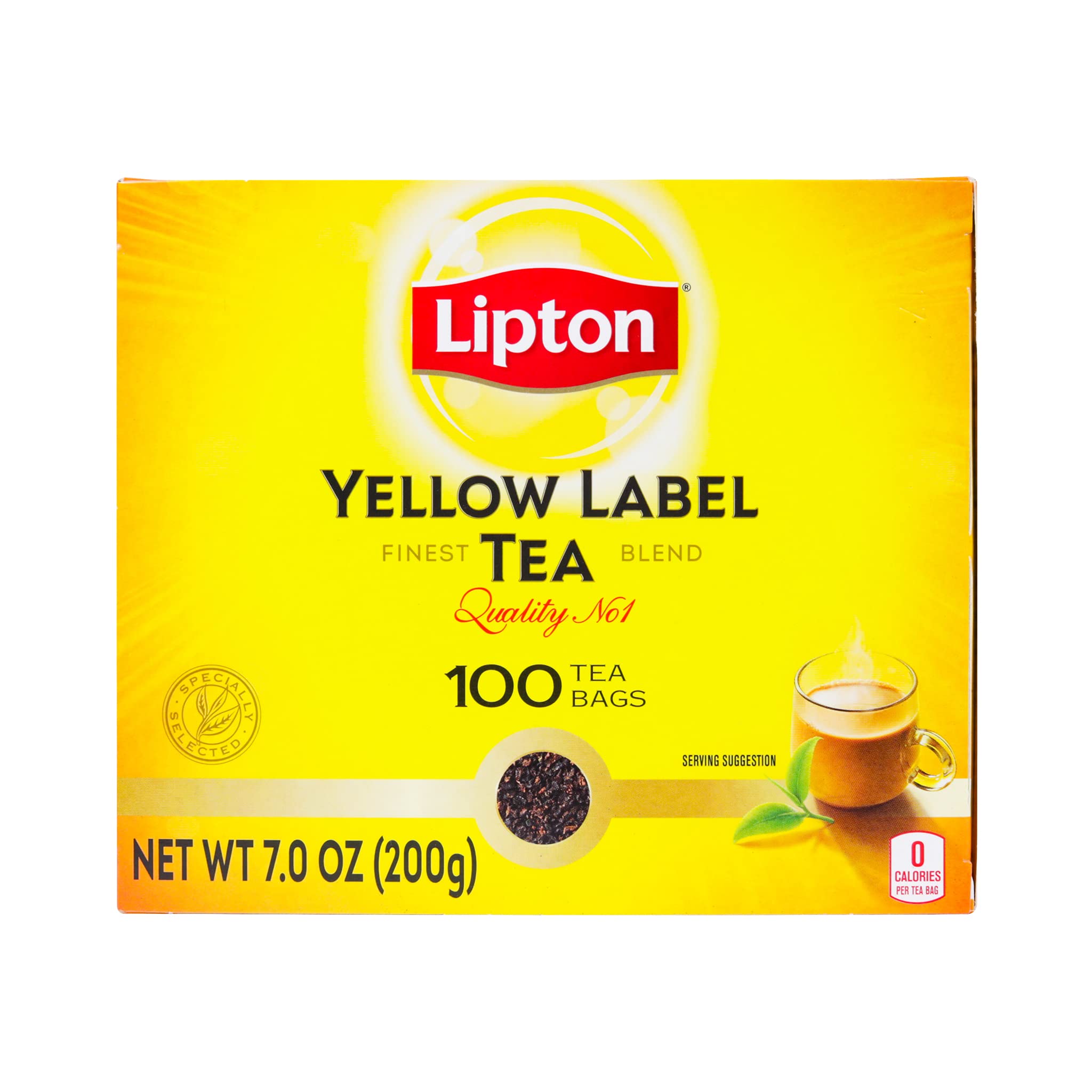 Lipton Yellow Label tea bags pack for quick everyday brewing