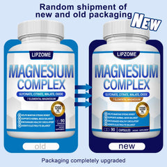 Lipzome Magnesium Complex capsules close-up for convenient daily nutrition