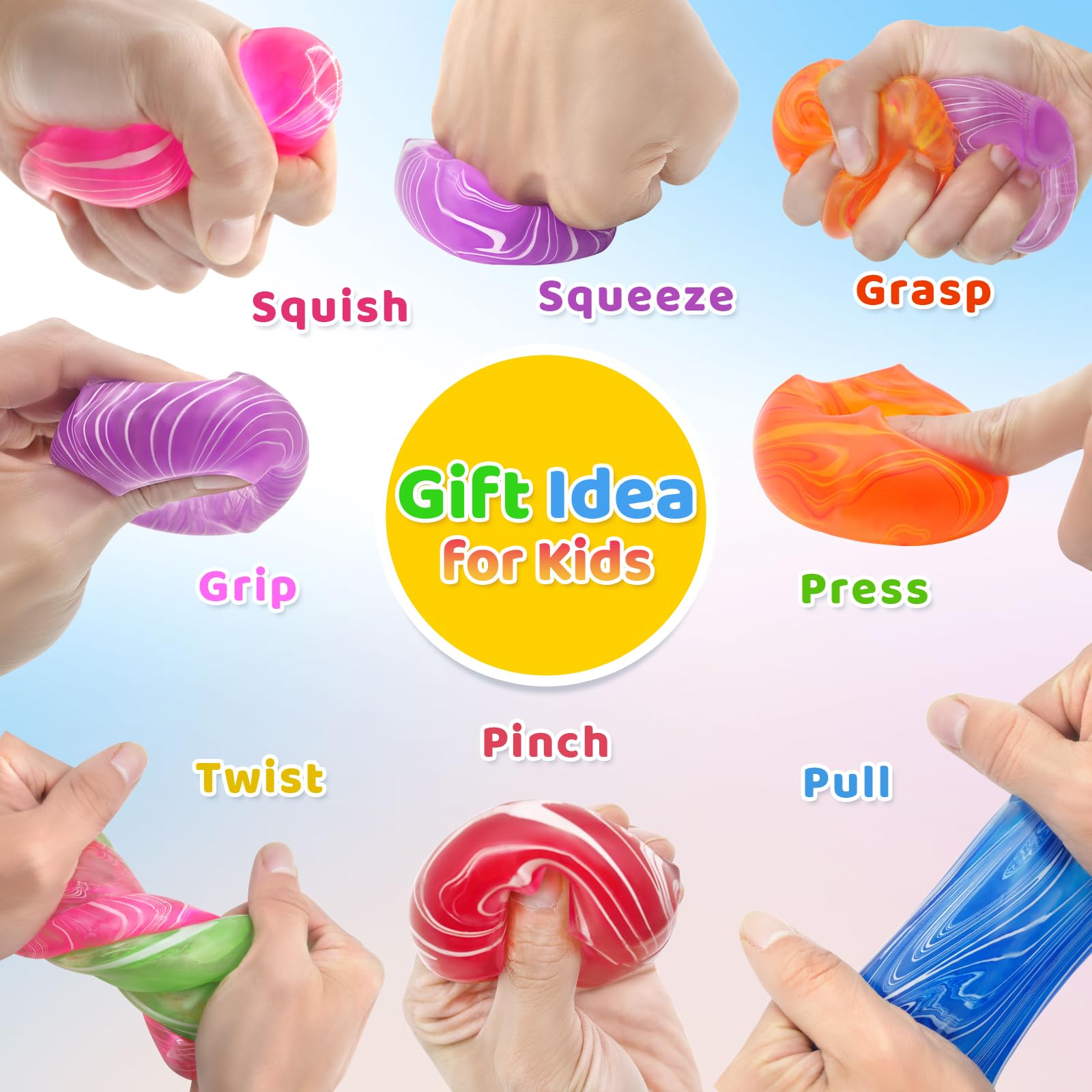 Liqilamii purple ice cube squishy enhances dexterity through playful fidgeting.