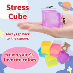 Liqilamii stress cube hand squeeze shows compact design for discreet fidgeting.