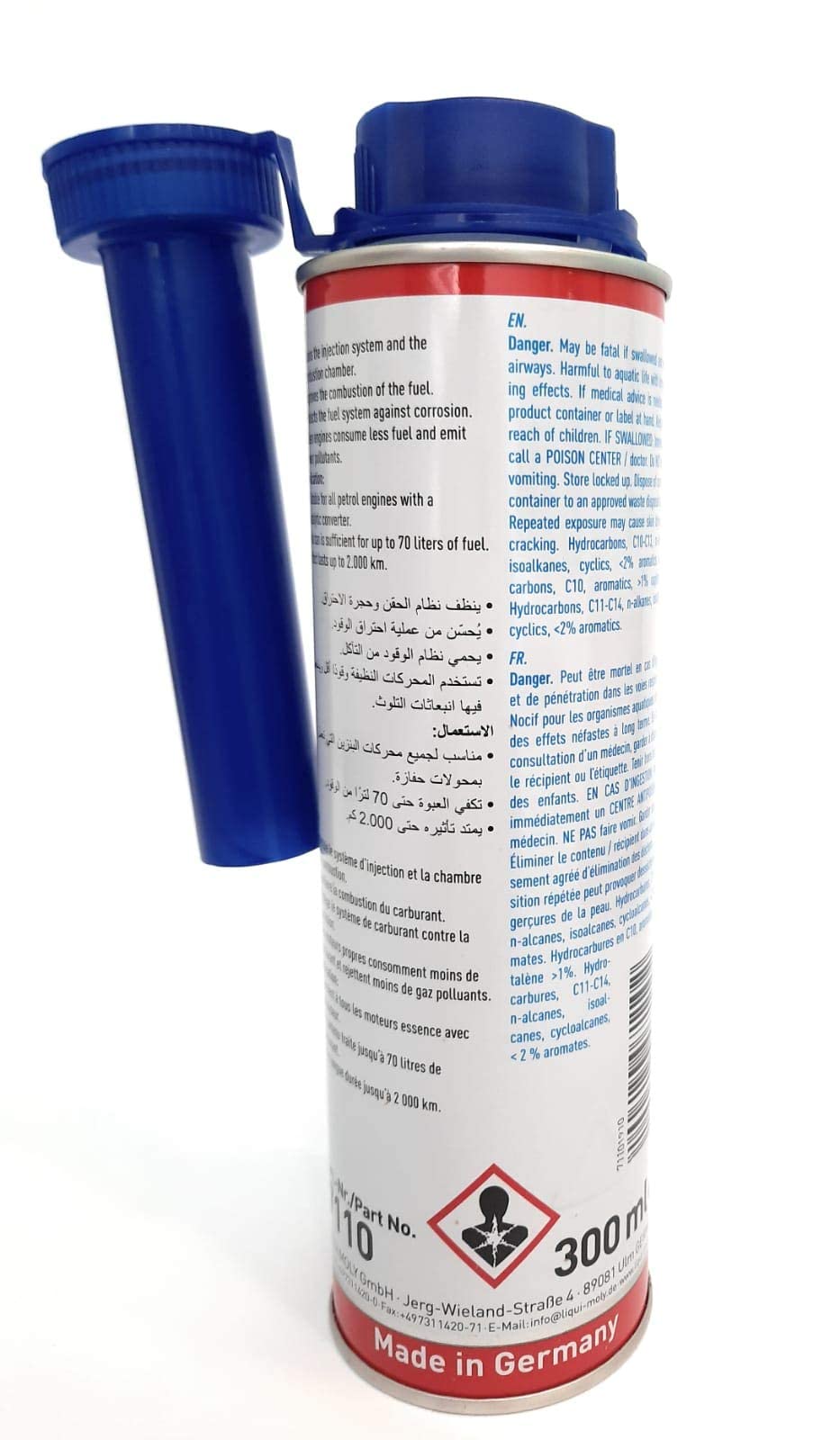 Liqui Moly Catalytic System Clean turbocharger-ready label demonstrates compatibility
