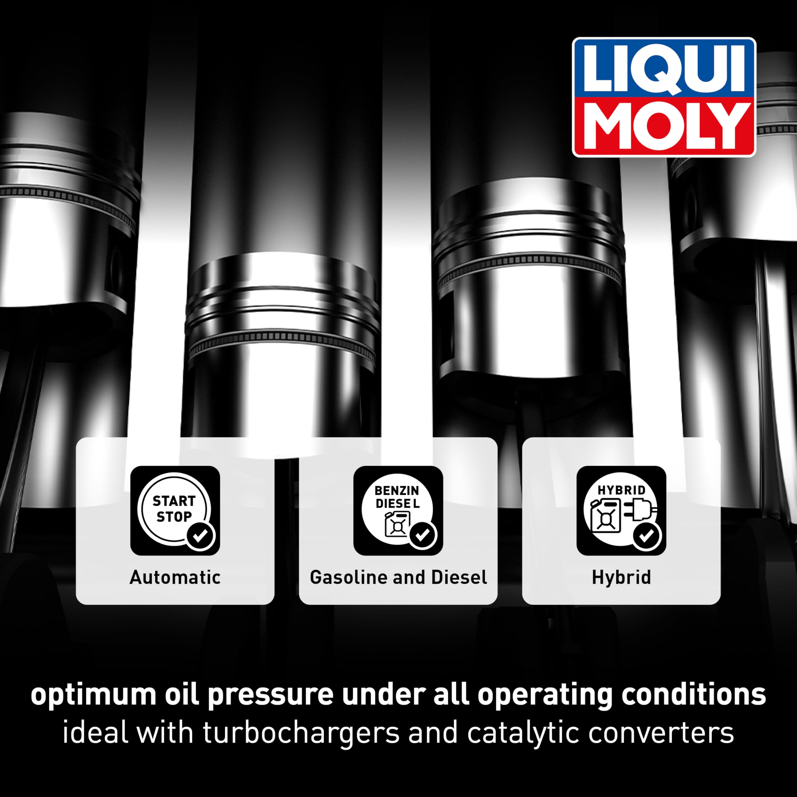 Liqui Moly Top Tec 6600 0W-20 5L container front view for easy handling