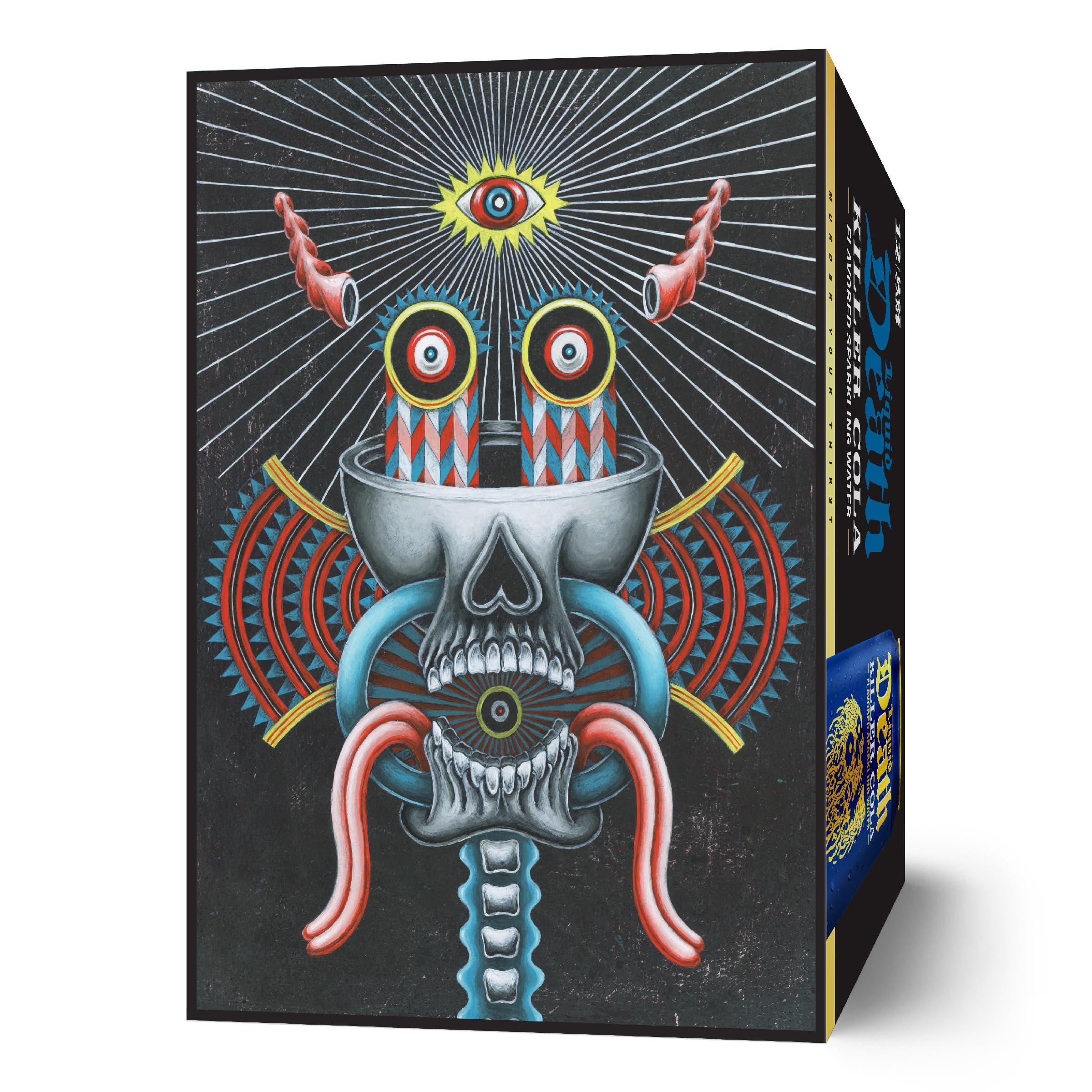 Liquid Death infinitely recyclable cans support eco-friendly choice.