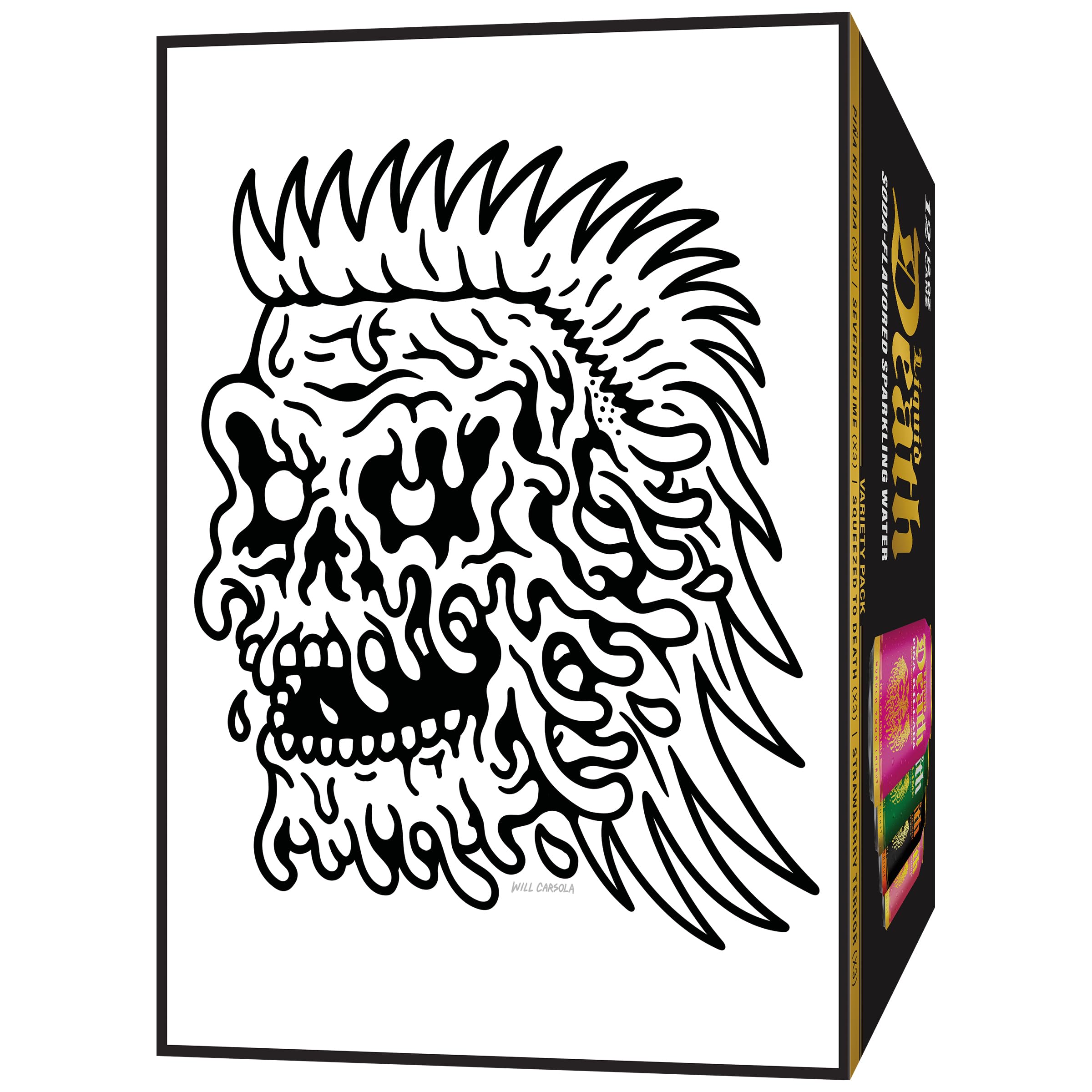 Liquid Death 12-pack can bundle, convenient for sharing and chills.