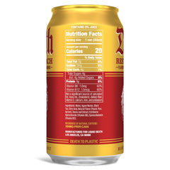 Liquid Death Rest In Peach can side view showing 12-pack for everyday refreshment.