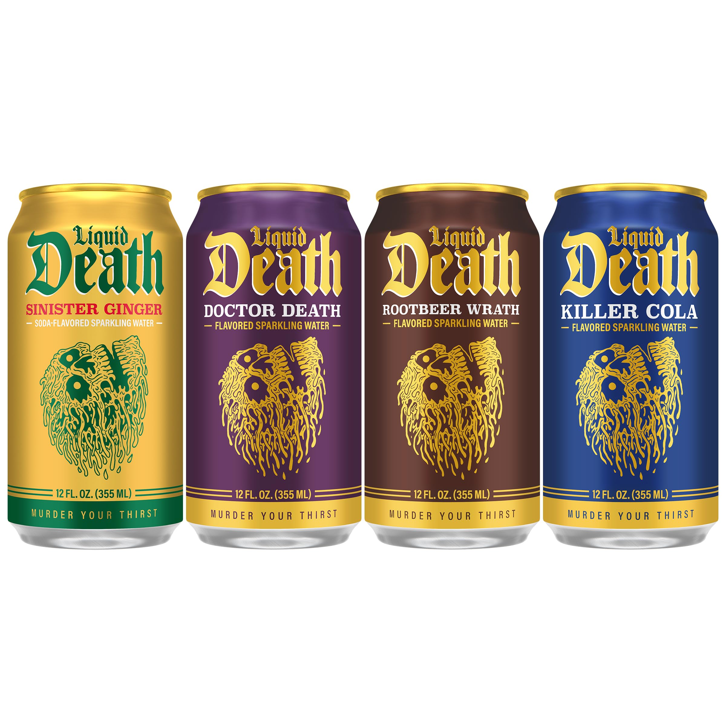 Liquid Death Sinister Ginger can with bold flavor and zero caffeine