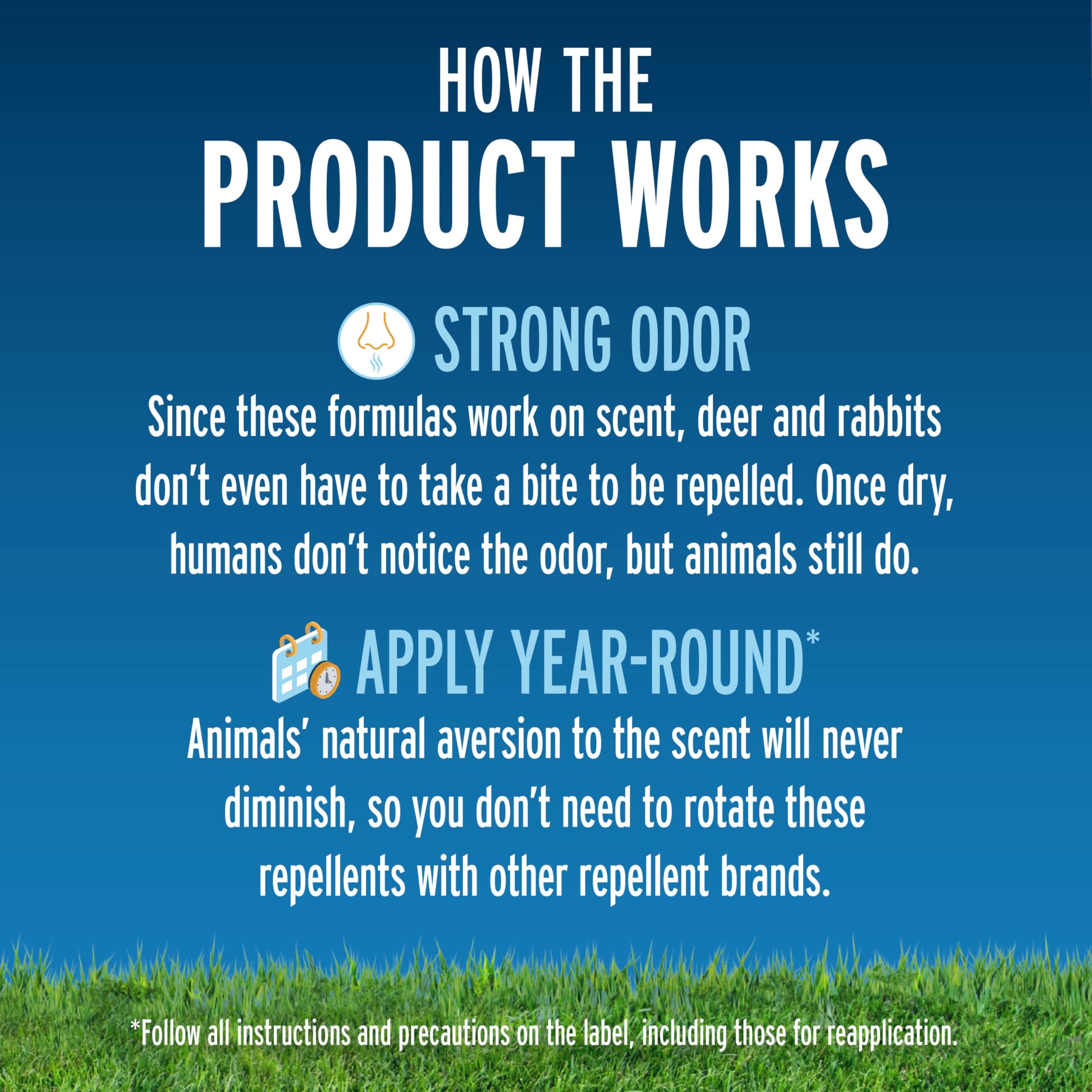 Safe-for-plants-and-animals Liquid Fence when used as directed.