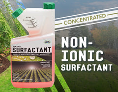 Liquid Harvest label close-up highlighting compatibility with multiple herbicides