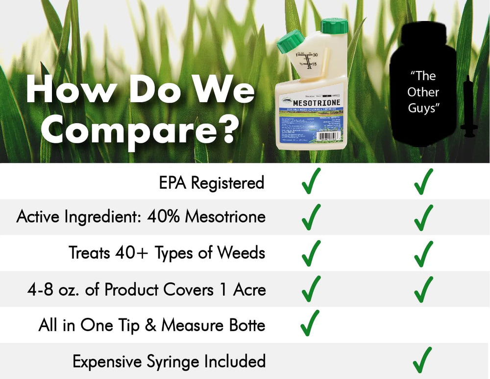 Liquid Harvest Mesotrione turf-compatibility suited for Kentucky Bluegrass and more.
