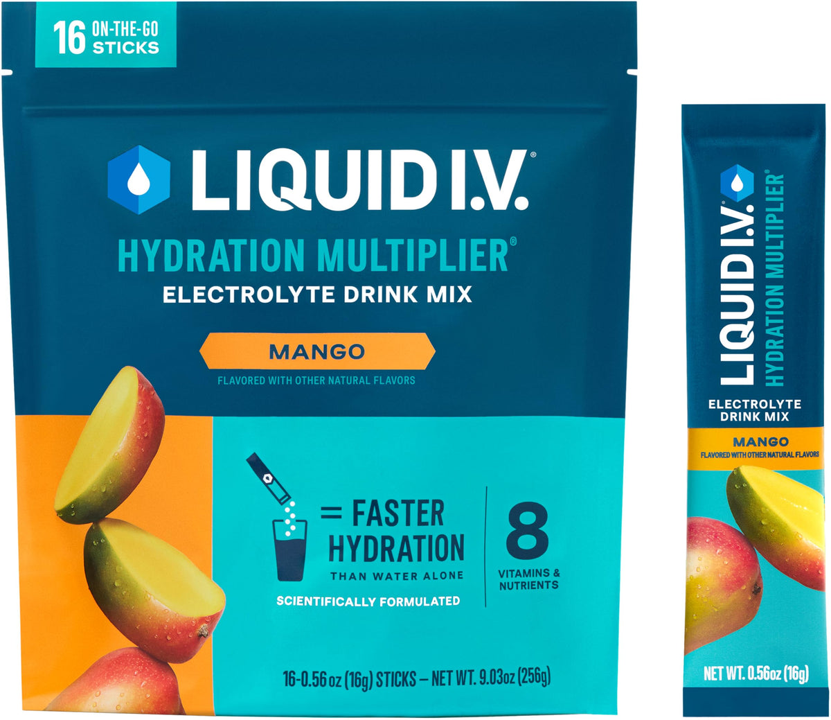 Liquid I.V. Hydration Multiplier Mango pack for quick hydration