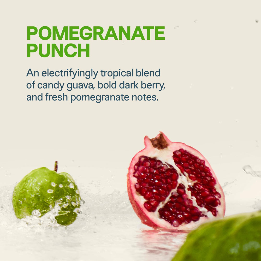 Liquid I.V. Hydration Multiplier Pomegranate mixing into water for energizing hydration.