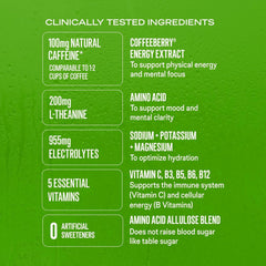 Liquid I.V. Hydration Multiplier Sugar-Free Energy Fruit Punch being poured into a glass for refreshment
