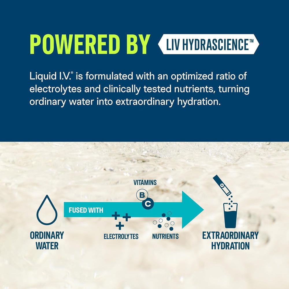 Liquid I.V. Hydration Multiplier Sugar-Free 3-pack with 42 servings for daily hydration