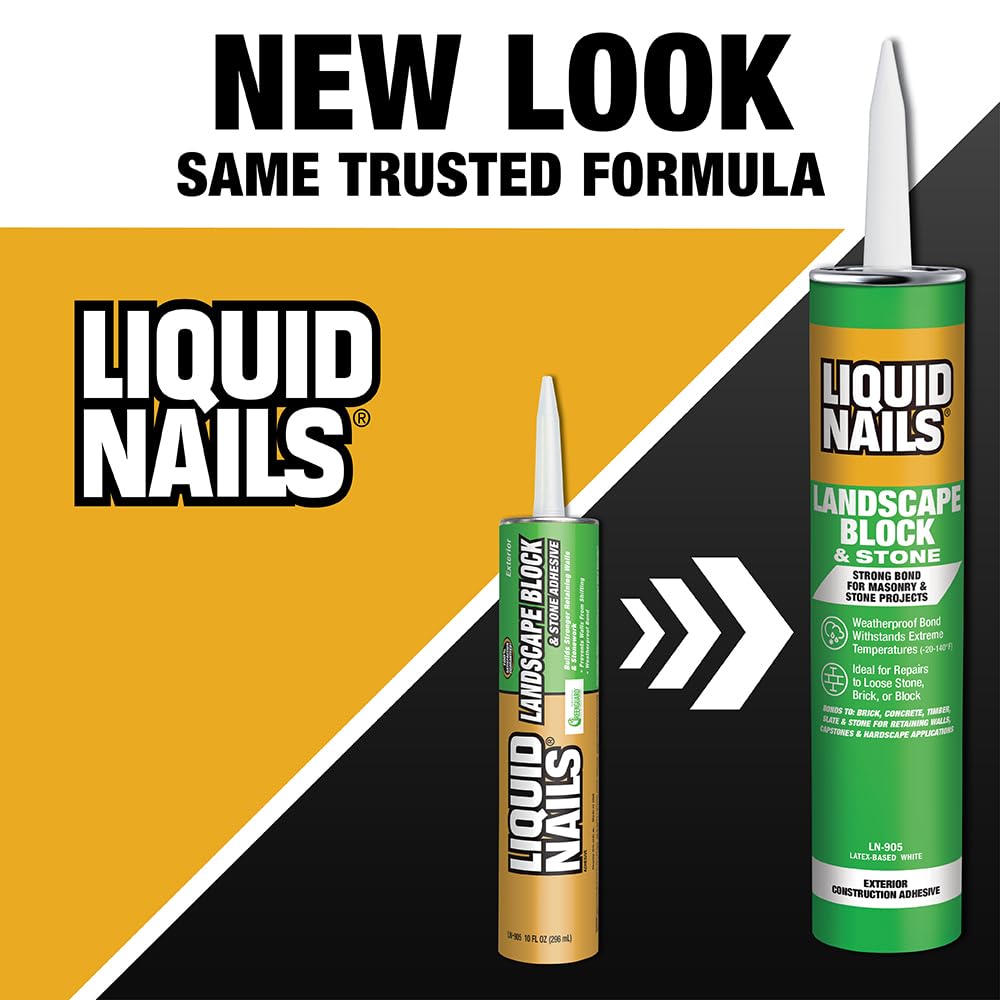 LN-905 weatherproof bond secures stone walls and timber for long-lasting outdoor features.