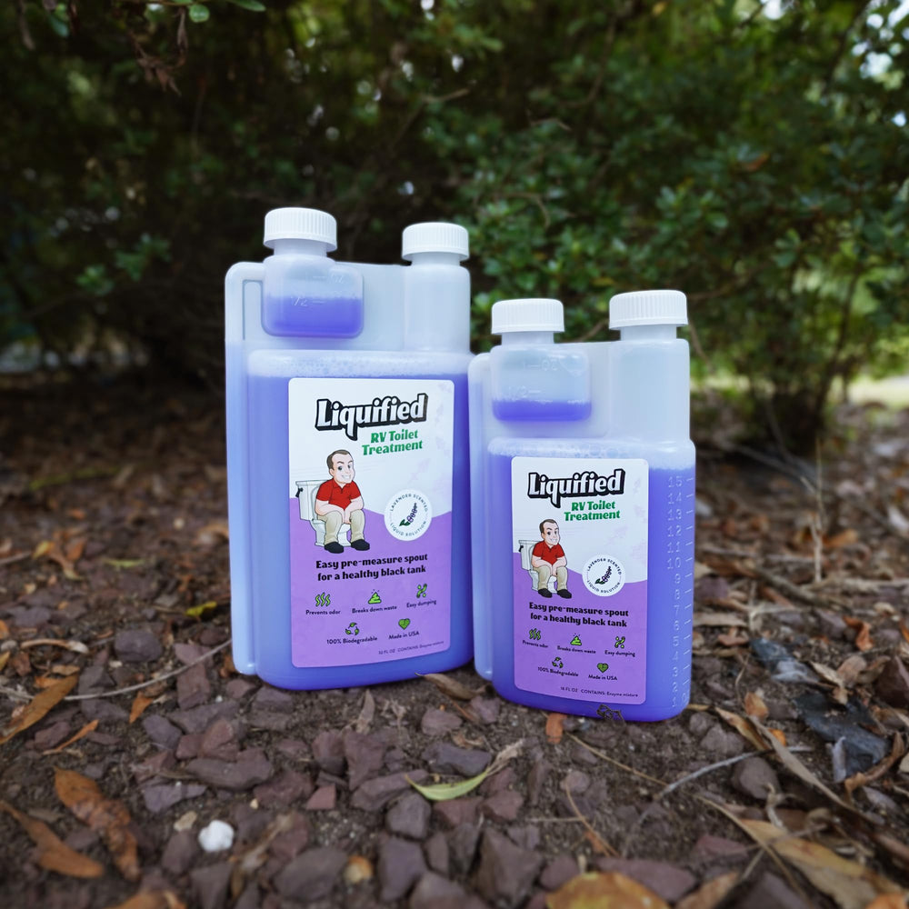 Liquified RV Toilet Treatment is pet-friendly and kid-safe.