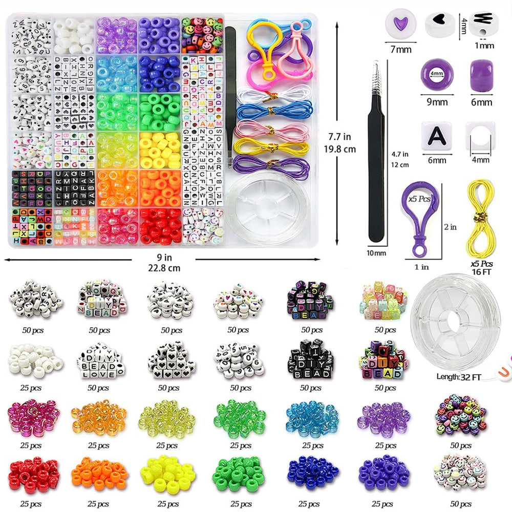 LIS HEGENSA 6x6mm letter beads highlight alphabet design options