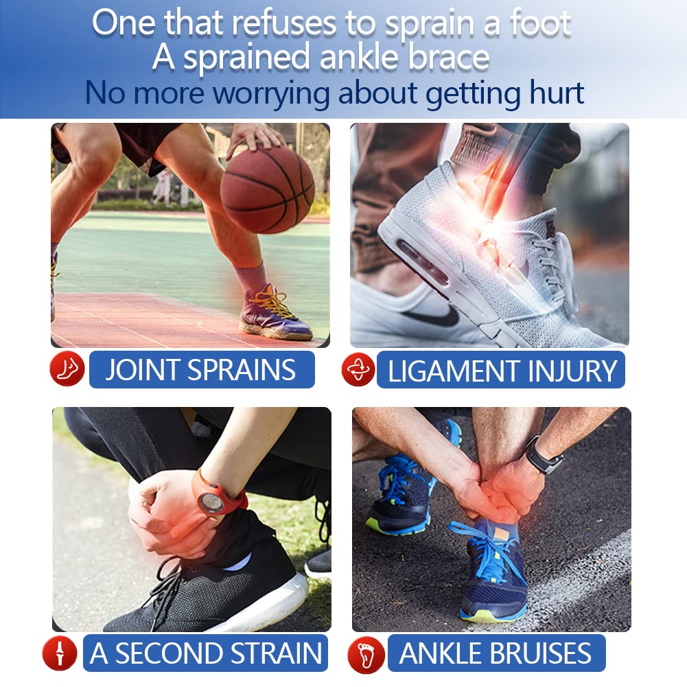 LISEPWU copper ankle brace size guide illustrating unisex fit options