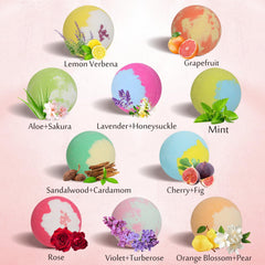 Lisotera Lemon & Verbena bath bomb with citrus aroma