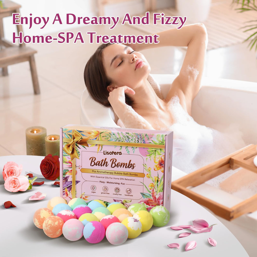 Lisotera Mint & Mugwort bath bomb refreshing and calming