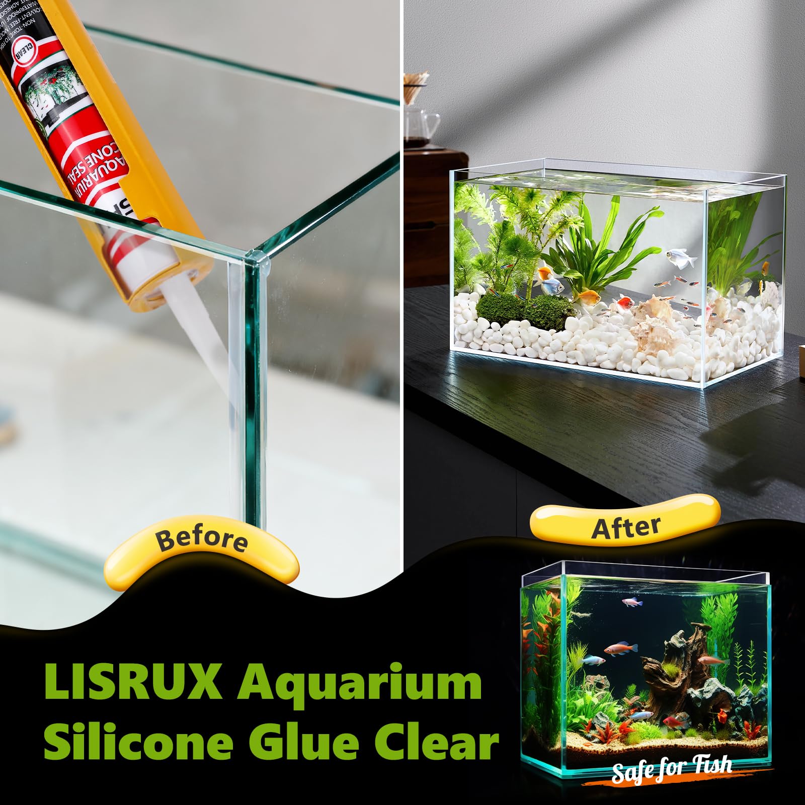 LISRUX wet-application sealant allows smooth sealing on wet surfaces.