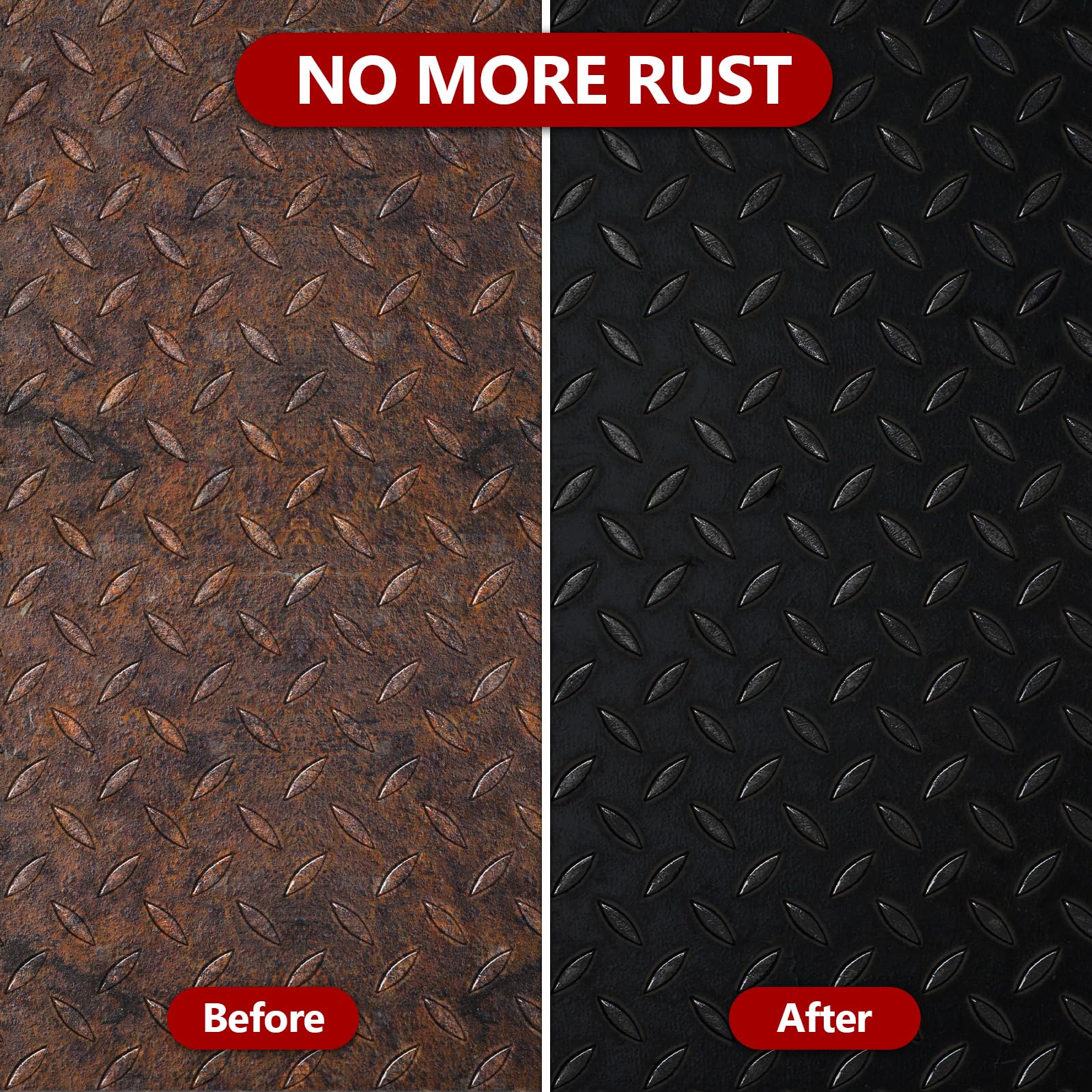 LISRUX rust converter being applied on metal to form a protective layer.