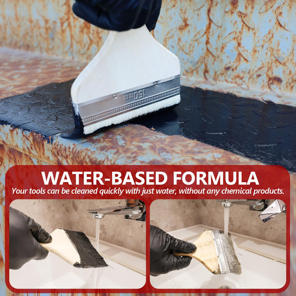 LISRUX rust converter two-layer application ensures stronger rust sealing.