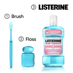 Listerine Gum Therapy bottle cap highlights safety with child-resistant design