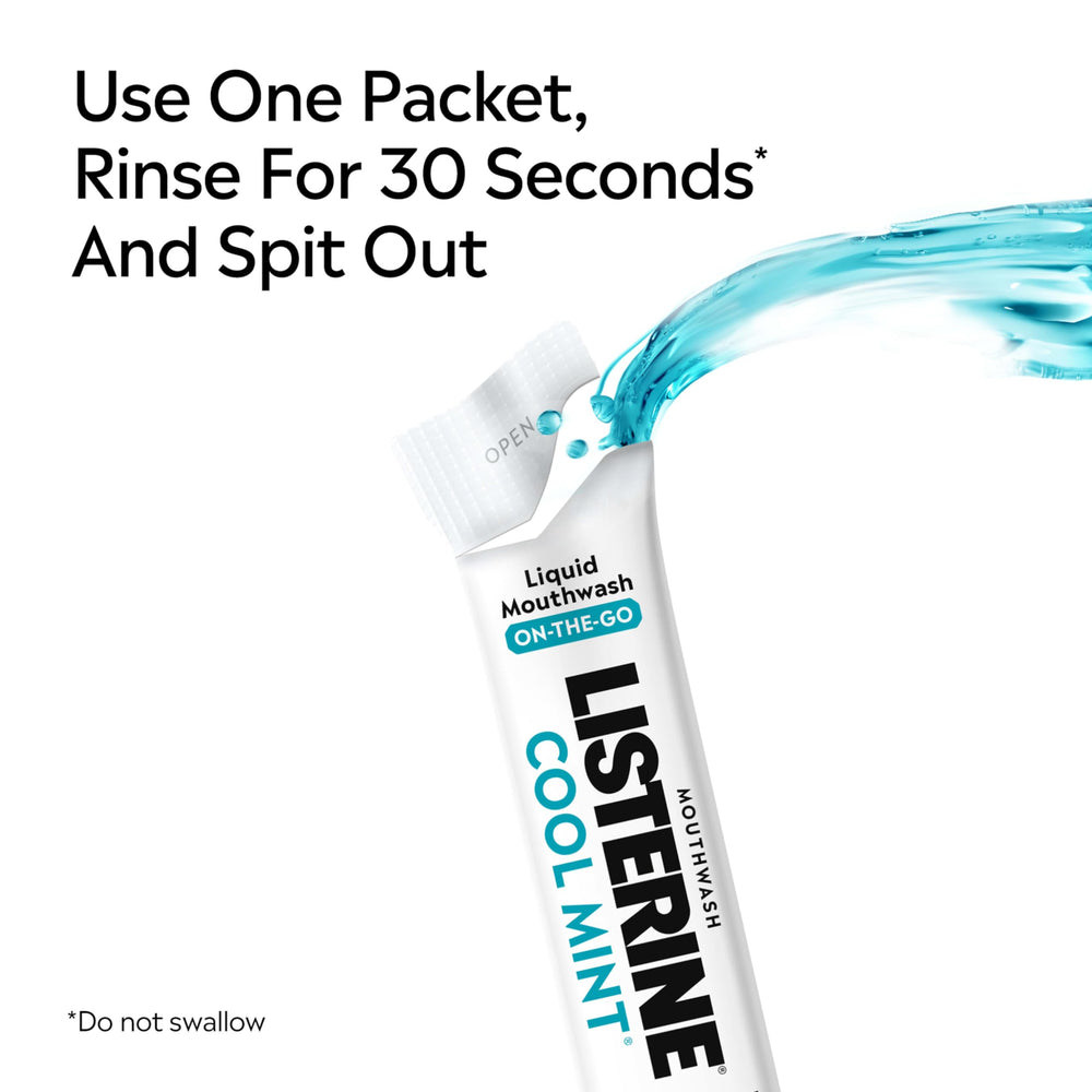 Listerine On-The-Go Quick-Freshness Packets deliver fast breath refresh.