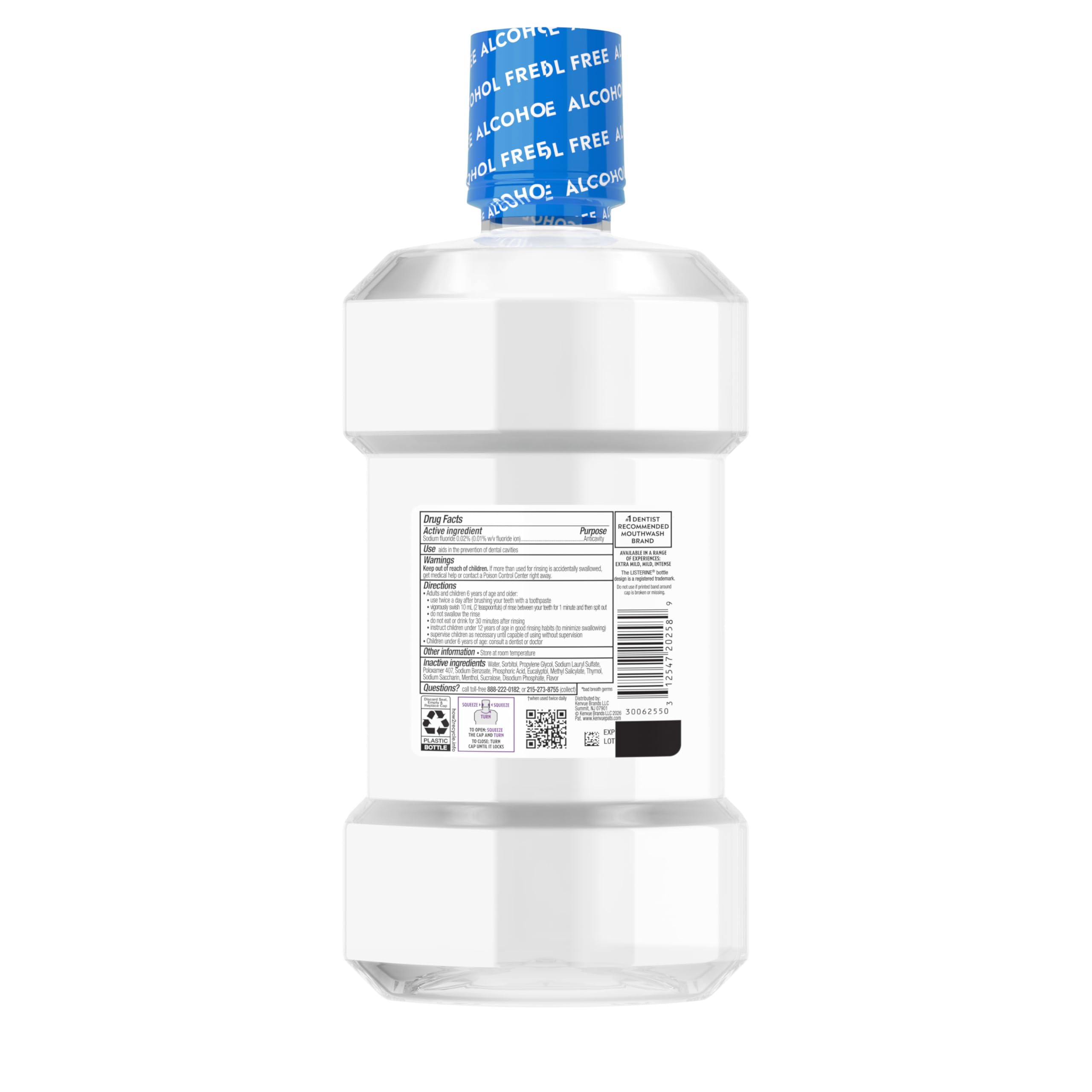 Listerine Total Care enamel protection image hints at firmer teeth with consistent use.