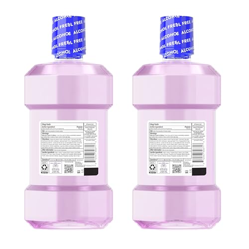 Packaging graphic for Listerine Total Care Mild Mouthwash twin pack