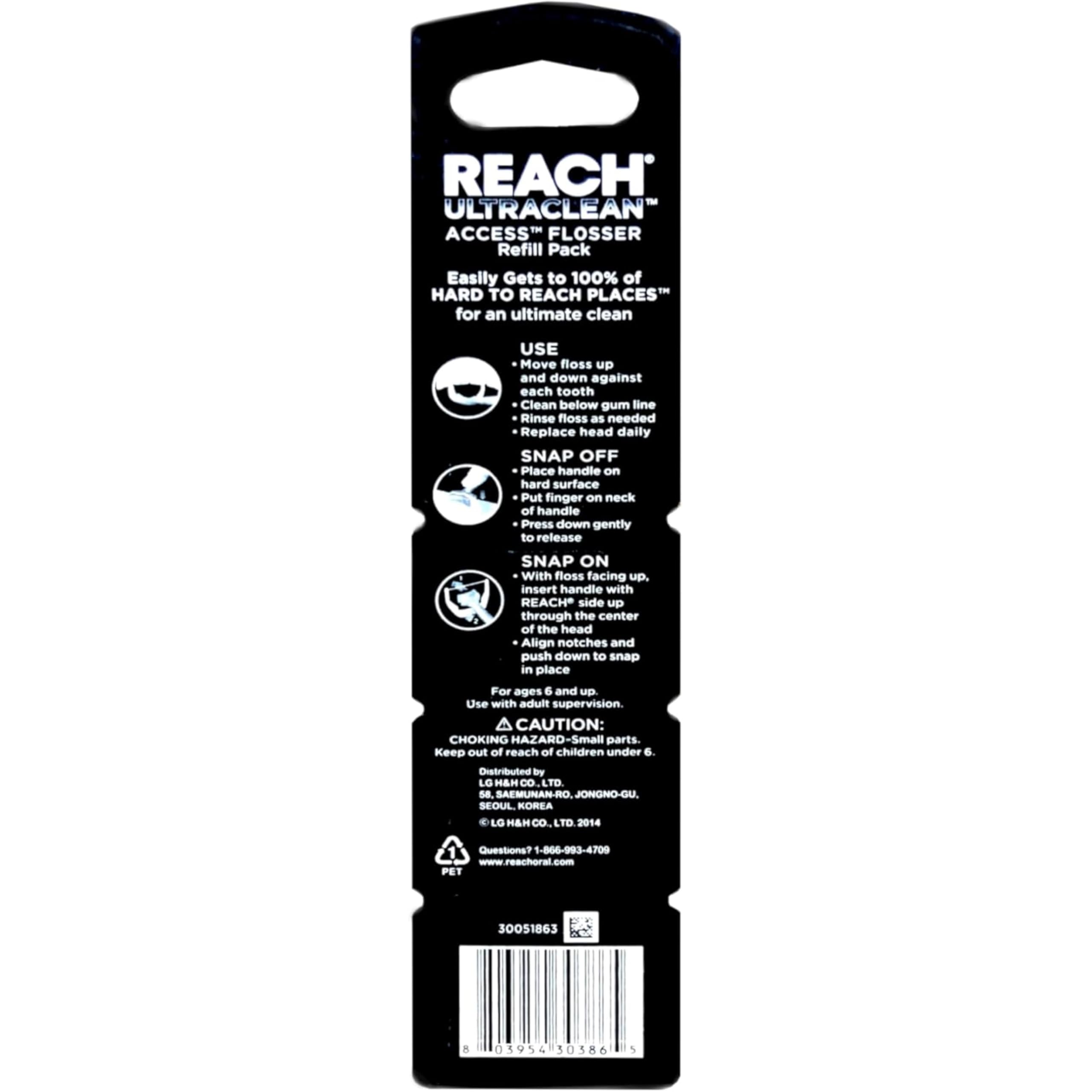 Listerine Ultraclean Access refill heads provide clean mouth feel