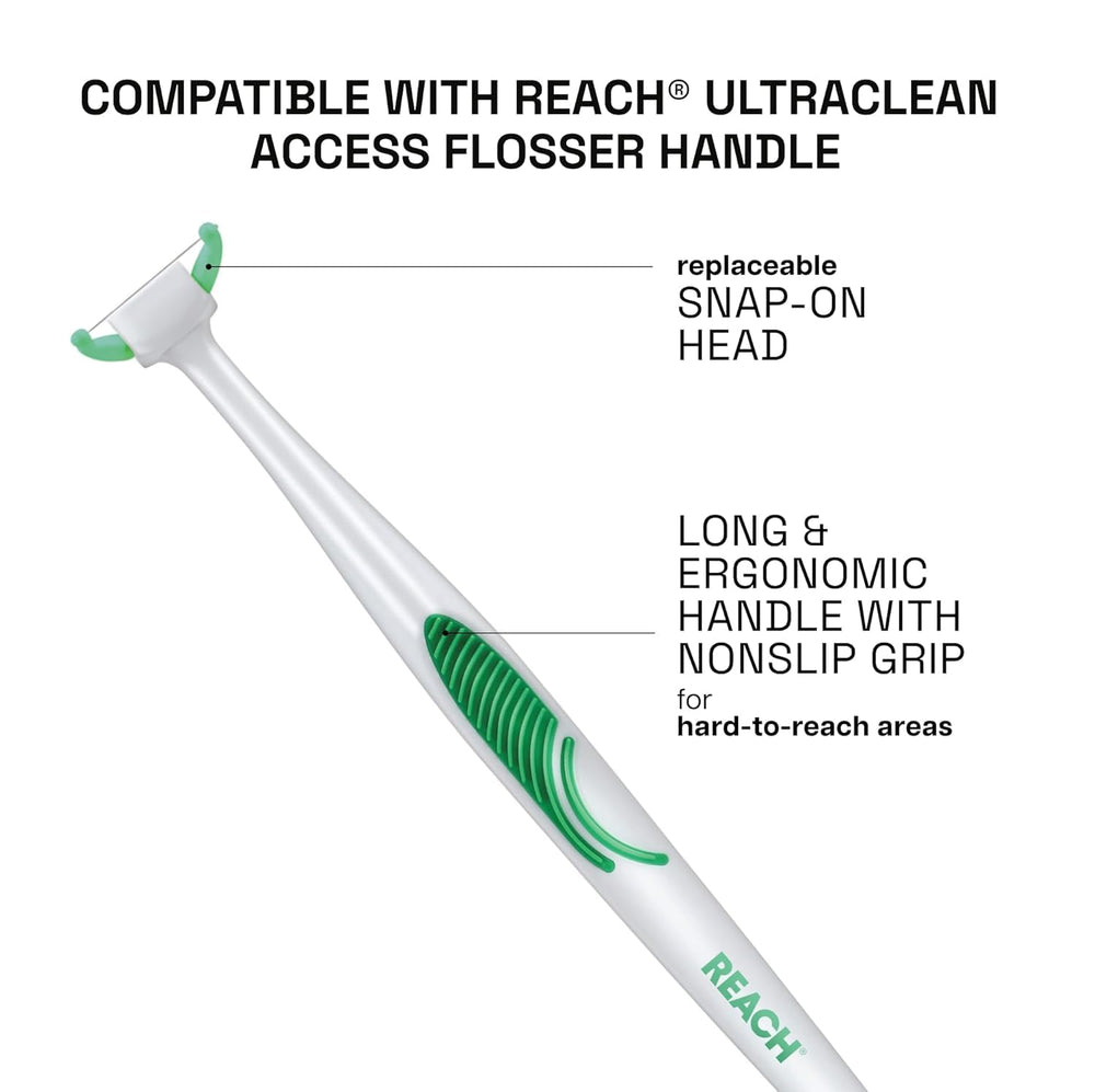 Listerine Ultraclean Access floss heads micro-grooved detail