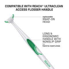 Listerine Ultraclean Access floss heads micro-grooved detail