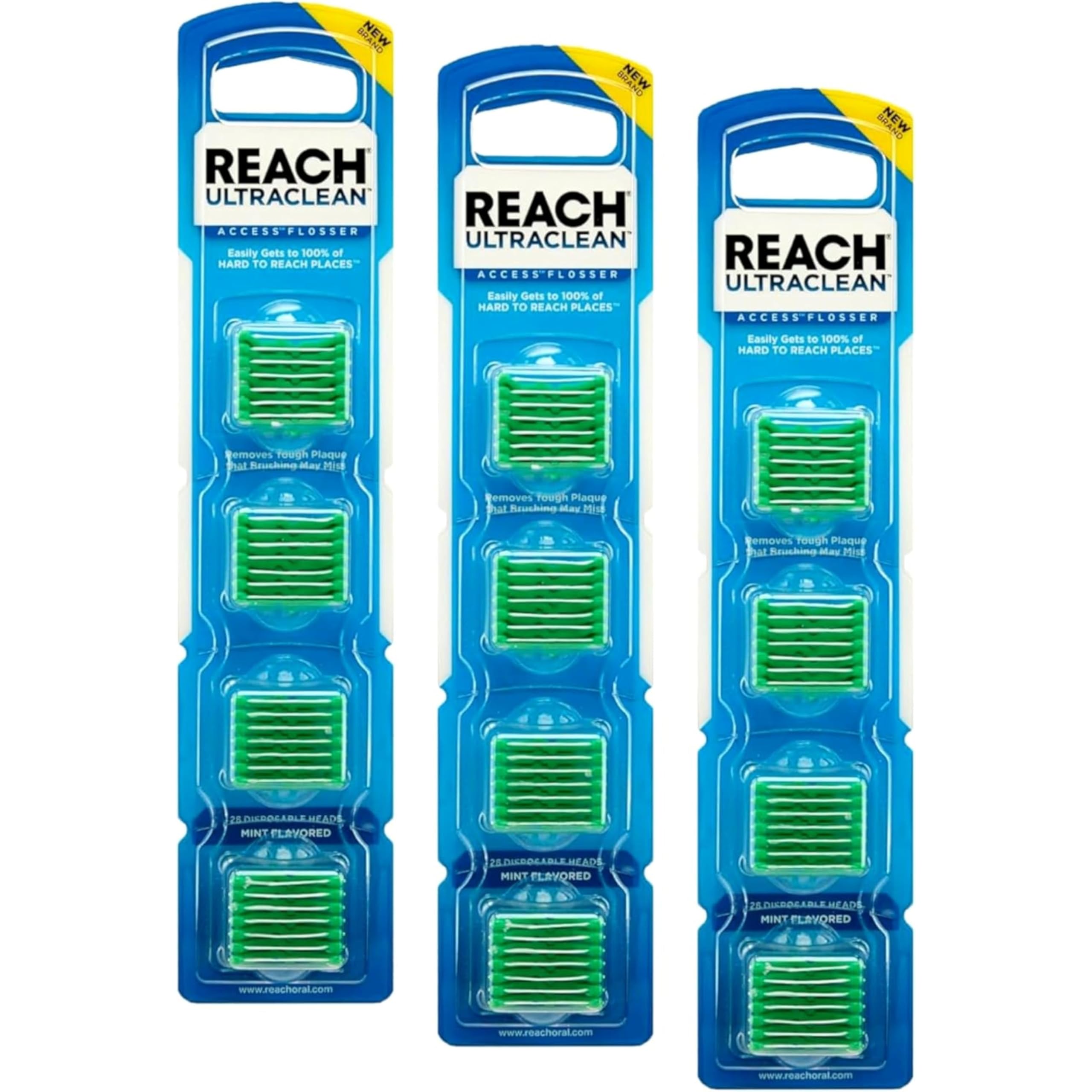 Listerine Ultraclean Access mint floss refills close-up