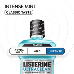 Listerine Ultraclean Intense bottle cap close-up for easy daily use