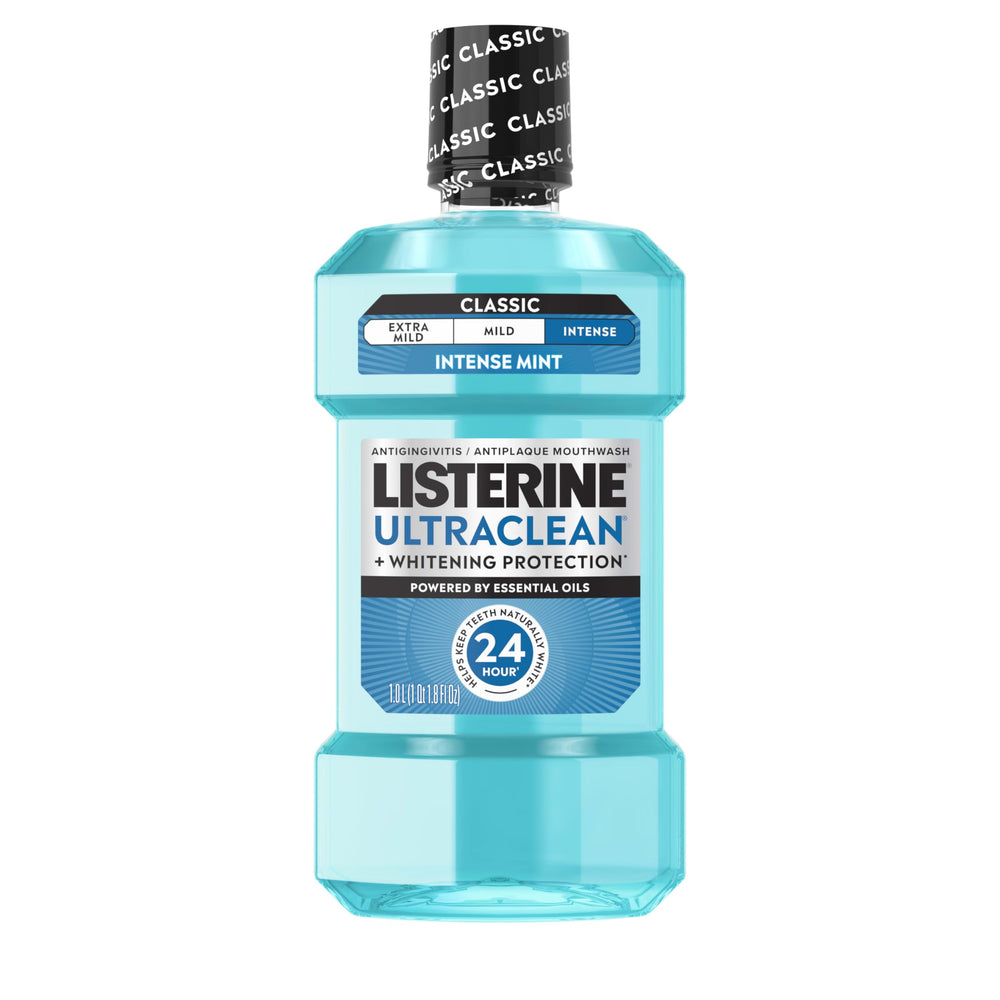 Listerine Ultraclean Intense bottle front view for product page